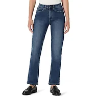 Amazon Essentials Women's High-Rise Straight Leg Jean, Stone Dark Wash, 18
