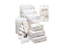 OlarHike 10 Set Packing Cubes for Travel,Gifts for Women Mom,Anti-Tearing Suitcase Organizer,with Over 1000 pcs Mesh Holes,Vacation Essentials & Accessories for Cruise Ship