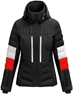 HEAD Women's Clairice Waterproof Insulated Ski Jacket - PrimaLoft ThermoPlume, Detachable Hood - Black, Large (40)