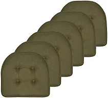 Sweet Home Collection SHC-UPAD-6PK-AGRN 6-Pack Solid