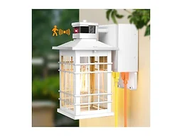 Kondras KN0001 White Motion Sensor Wall Light