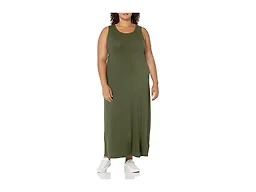 Amazon Essentials Women's Tank Maxi Long Dress, Dark Olive, X-Small