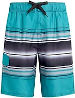 Kanu Surf Men's Wade Mens Swim Trunks Quick-dry Swim Shorts Men, 5.5 – 9 Inch Inseam (Regular & Extended Sizes), Linear Green, Large