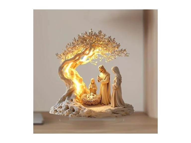Jesus Tree of Life Newborn Table Decor