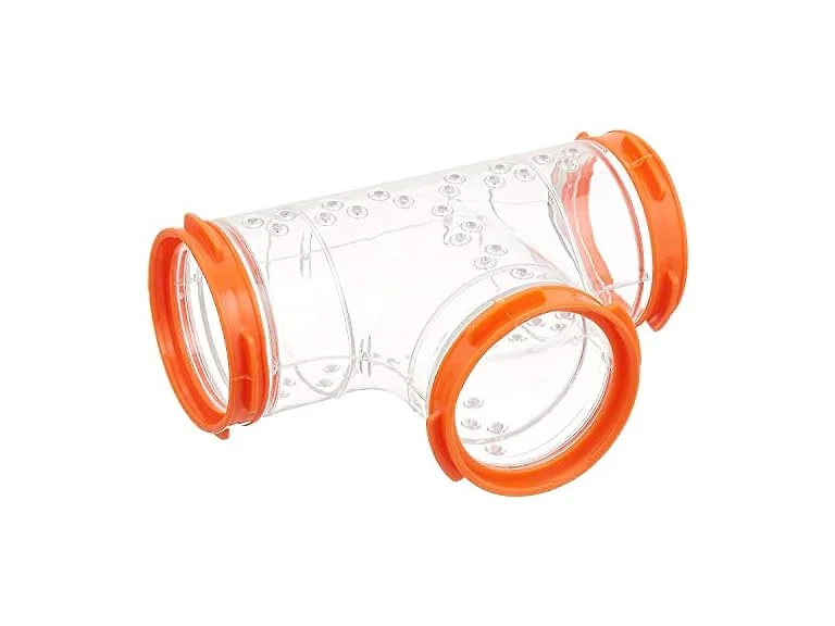 Ferplast Hamster Cage Play Tube T-Tunnel, 5.5L x 3.9H x 2.4"
