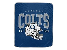 NFL Team Vintage Helmet Cozy Throw - Indianapolis Colts