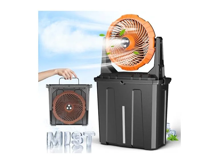 Ausic 9L 10" Bucket Portable Misting Fan
