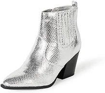 The Drop Women's Sia Pointed Toe Western Ankle Boot