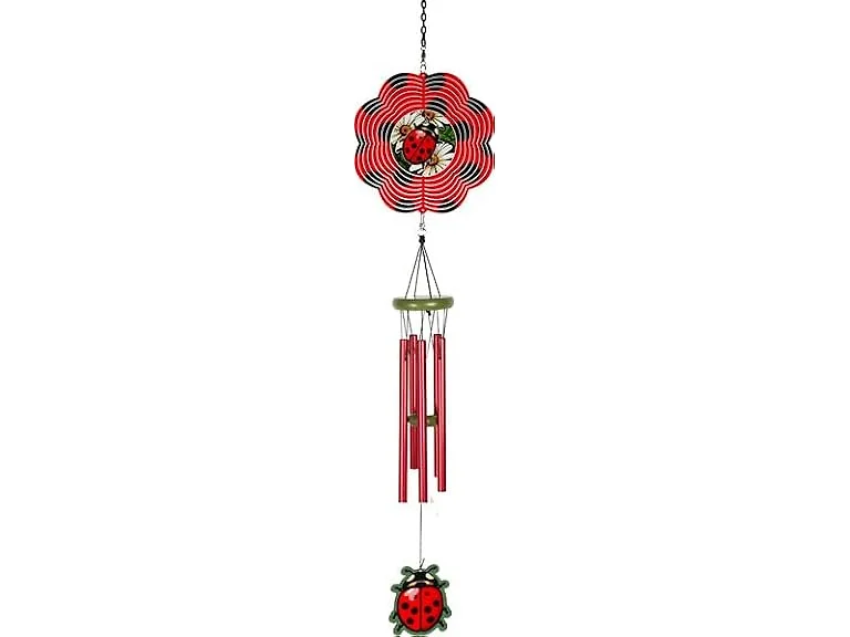 Spoontiques Ladybug Wind Spinner Chime