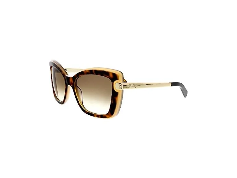 Ferragamo Unisex SF814S Sunglasses Havana