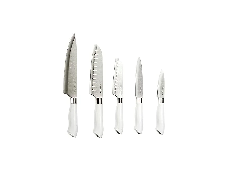 Eco-Friendly 5Pc Kitchen Knife Set w/ Sheaths
