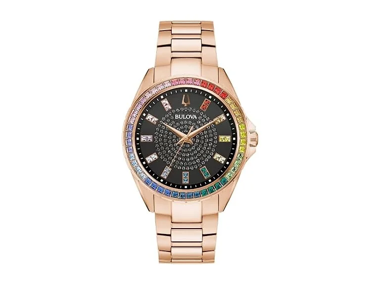 Bulova Men's Crystal Phantom Rose Gold