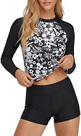 Hurley BOS-B0DPGQRZ71 Medium Hurley Womens 2Pc Rash 