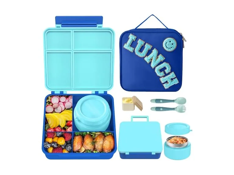 Aimsnk Kids Lunch Box with Thermo Bag