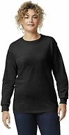 Gildan Adult Ultra Cotton Long Sleeve T-Shirt, Style G2400, Multipack, Black (72-Pack), Large