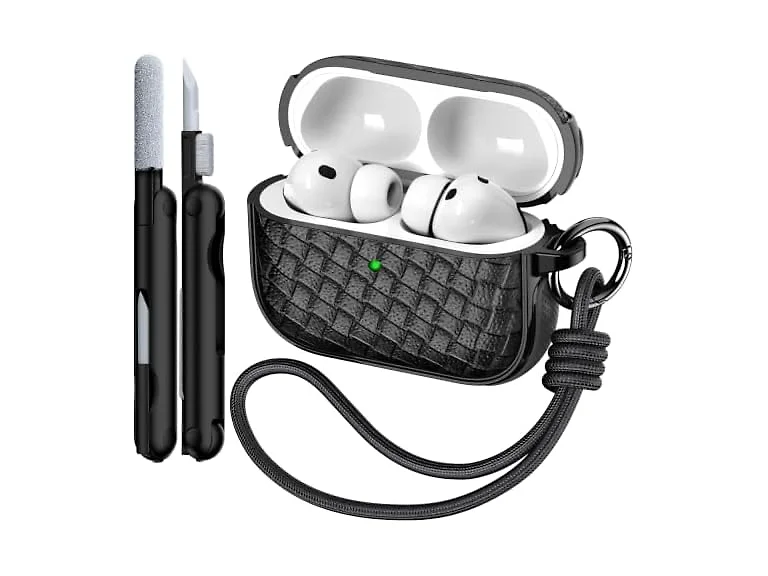 R-fun AirPods Pro 3 Case Woven Leather