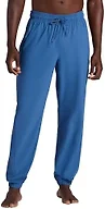 Gaiam Men’s Warrior Pose Pant, Standard Fit, 31” Inseam, Stretch Lightweight Material, Moisture-Wicking, True Navy, Small