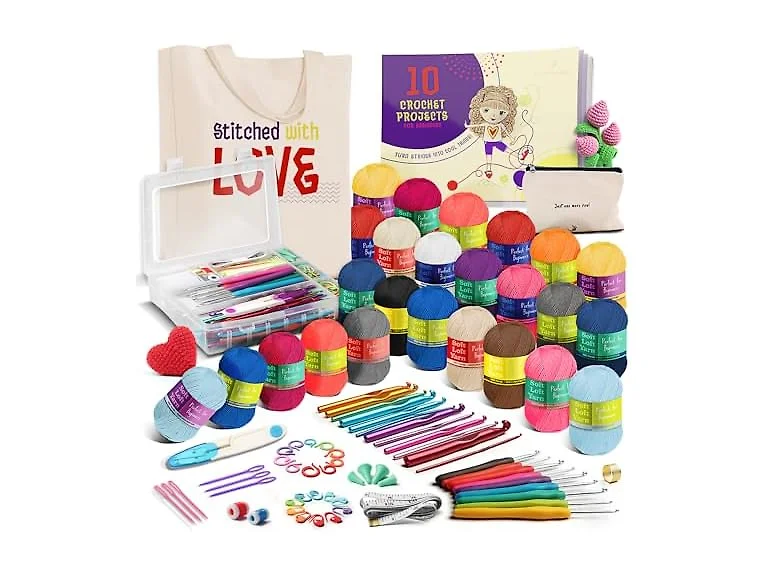 Hearth & Harbor Crochet Kit 80 Piece with 250