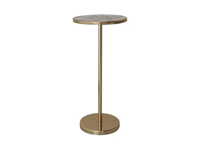 Creative Co-Op Martini Table Agate Gold