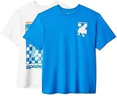 Amazon Essentials Disney Men's Cotton Regular-Fit Short-Sleeve Crewneck T-Shirt, Pack of 2