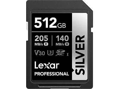 Lexar Silver SD Memory Card (512GB or 1TB)