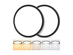 GoBright KN0001 12 Inch LED Ceiling Lights Black