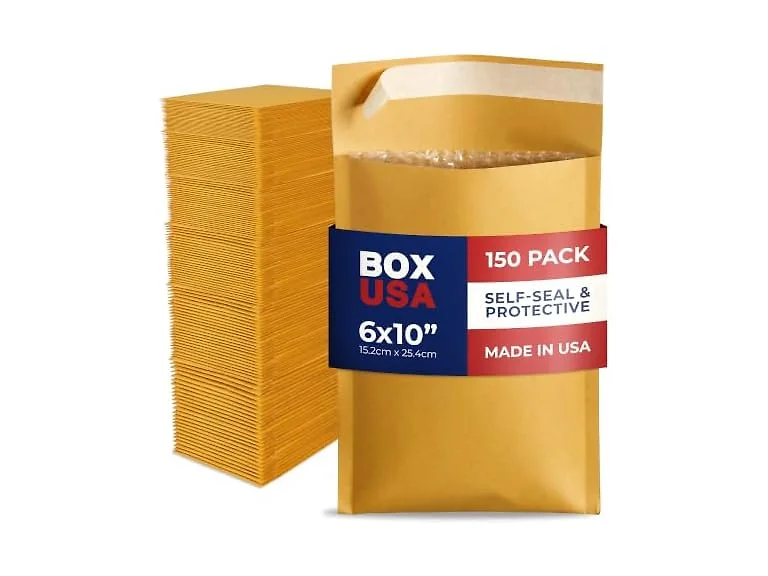 BOX USA BOX USA 6 x 10 Kraft Bubble Mailers