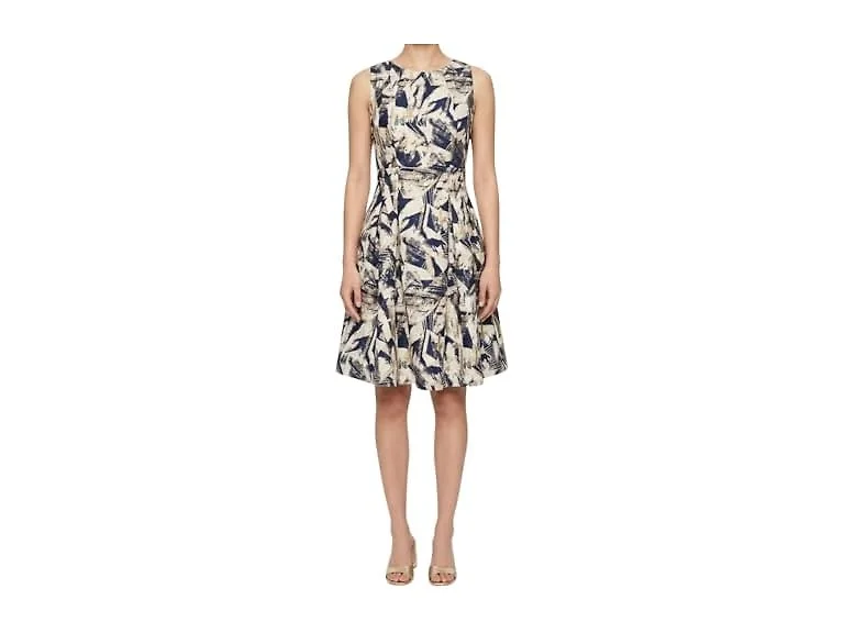 Vince Camuto Women (2) Sleeveless Boat Neck Dress