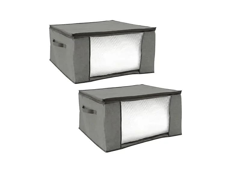 Simplify 2 Pack Jumbo Storage Bags in Gray