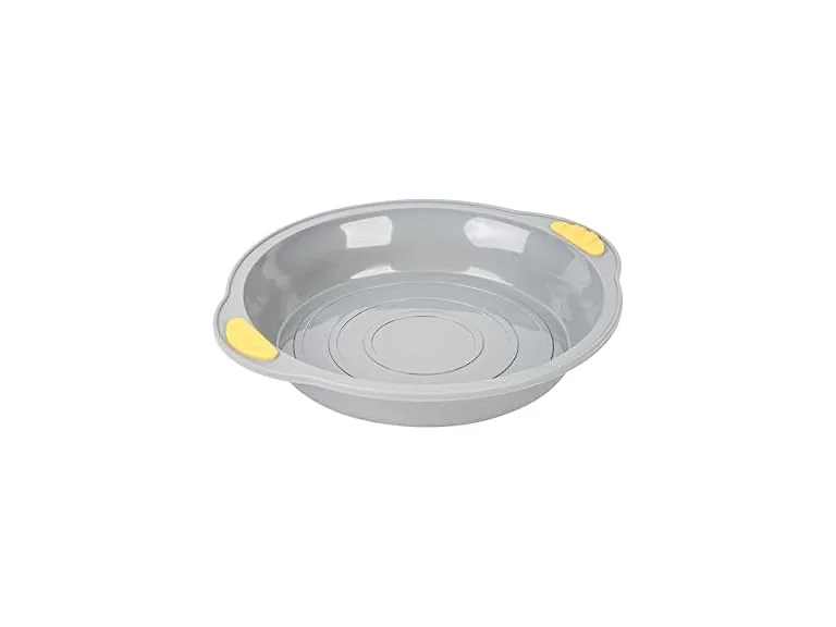 Restaurantware Round Gray Silicone Cake Pan, 11.2 x 10.2 In
