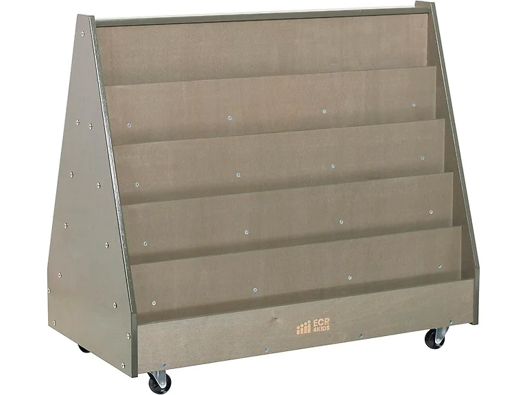 ECR4Kids Double-Sided Mobile Book Display Grey