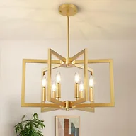 Bairth B0DL8SY1JS Height Adjustable Gold Chandelier