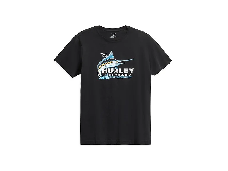 Hurley Men's Morning Fish Graphic Tee