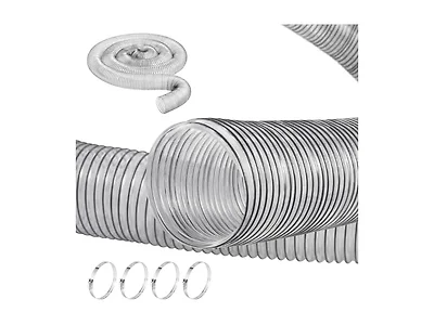 Dust Collection Hose, 4'' x 20', Thickened PVC
