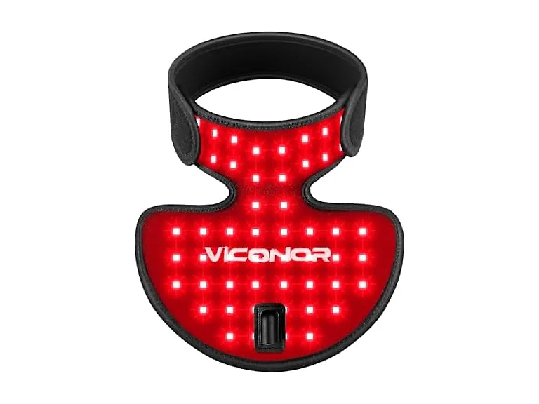 Viconor Red Light Therapy for Neck and Chest Black
