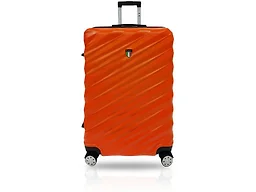 TUCCI Italy STORTO ABS 20" Carry On Luggage Suitcase, Orange