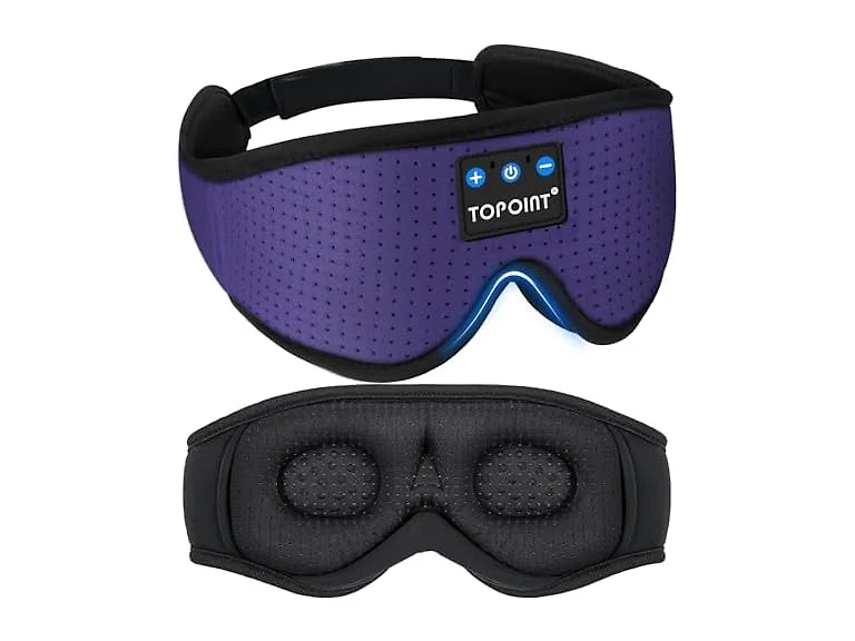 TOPOINT Sleep Mask w/BT Headphones