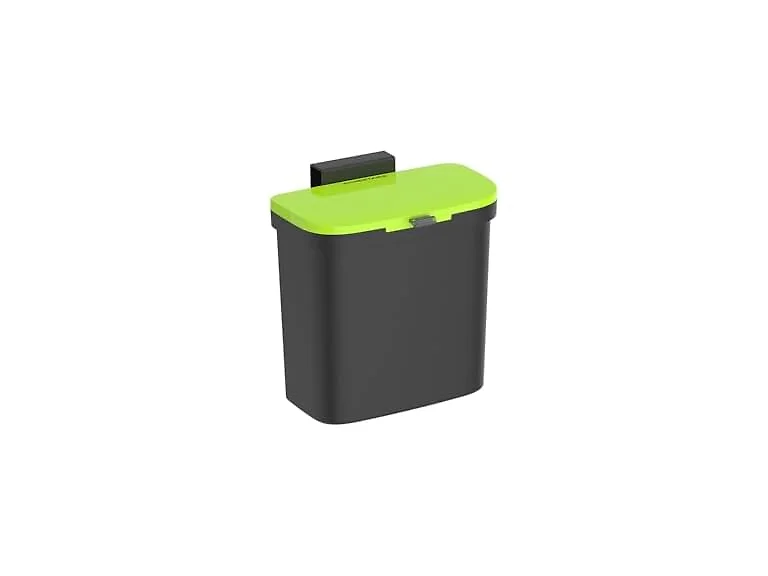 Delletir Wall Mounted Sliding Lid Trash Can