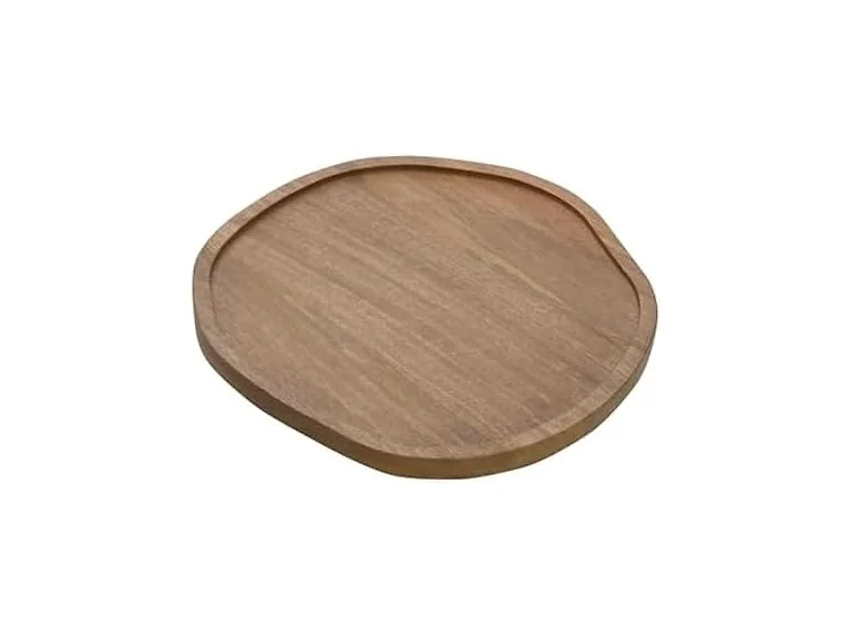  Cora Organic Shaped Lazy Susan Turntable, 14 Inch