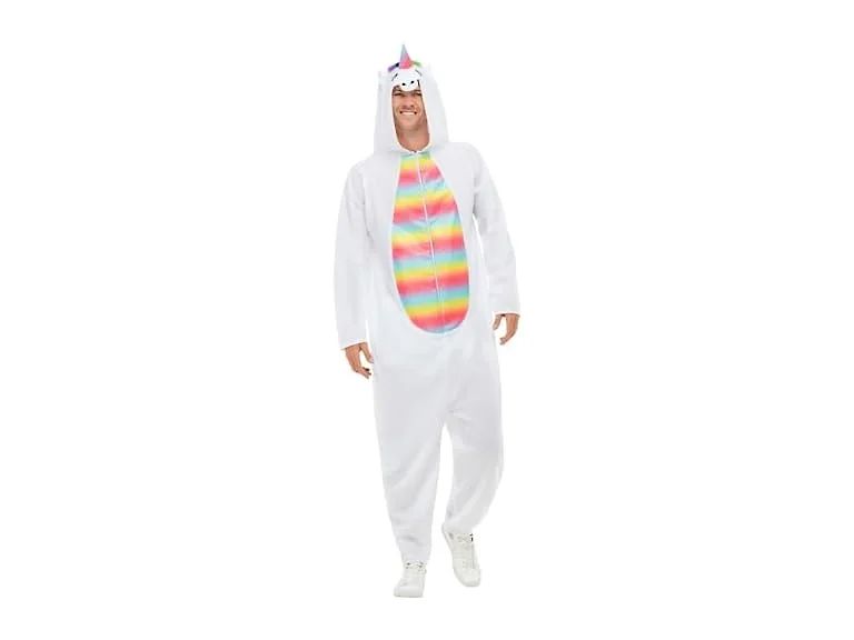 Smiffys Unicorn Costume, White with Hooded