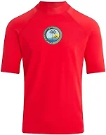 Kanu Surf Men's Men's Mercury Rashguard for Men Upf 50+ Sun Protection Swim Shirts Rash Guard for Men, Wade Red, XX-Large