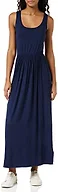 Amazon Essentials Women's Tank Waisted Maxi Long Dress with Straps (Available in Plus Size), Navy, Large