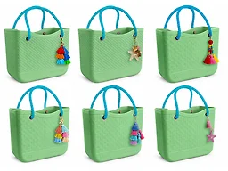 BuildABagg MQ-BC-Seafoam Aruba/Blossom 18.5L x 9W x 13.