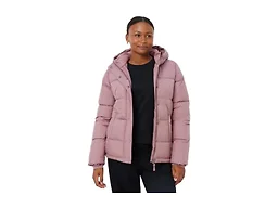 Amazon Essentials Women's Heavyweight Winter Jacket Quilted Hooded Puffer Coat, Dusty Rose, X-Large