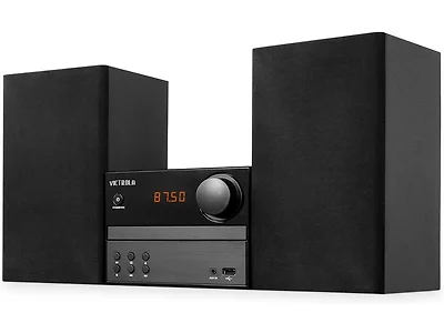 Victrola Bluetooth CD Stereo System - Black (Open Box)