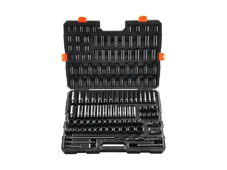 VEVOR Impact Socket Set 130 Piece 3/8" & 1/2" - SAE & Metric Drive Soc
