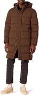 Amazon Essentials Men's Hooded Long Puffer Coat, Deep Brown, 3X-Large Big