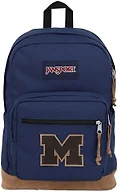 JanSport NCAA Officially Licensed Backpack, Michigan Wolverines, Right Pack with Padded 15-Inch Laptop Sleeve, Spacious Computer Bag, Durable Daypack with Bottle Pocket & Haul Handle, Navy