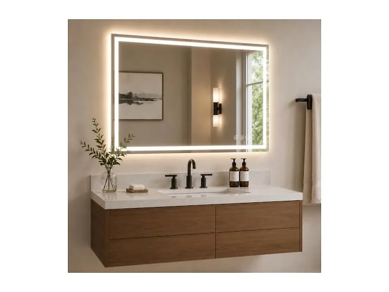 Snowdool 48 x 40 in RGB LED Bathroom