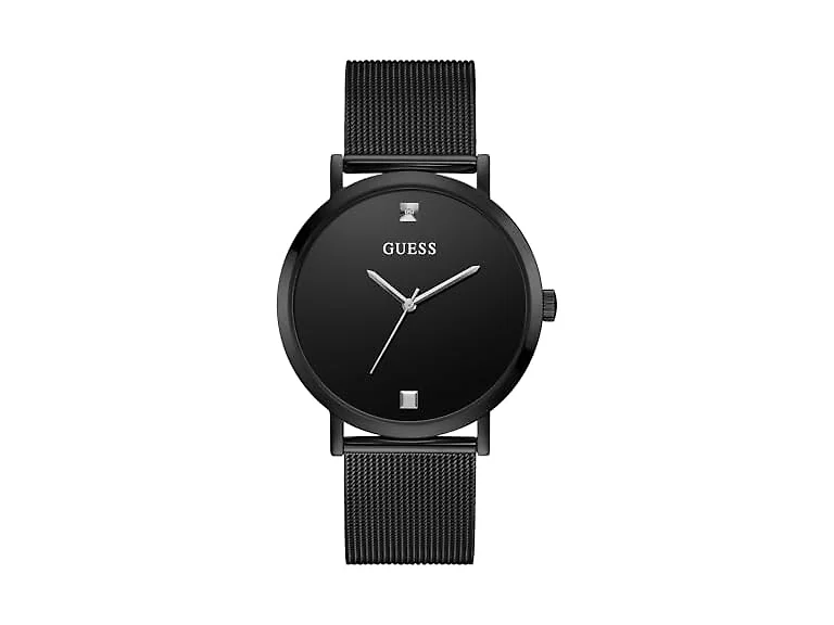 GUESS Men's 44mm Watch Black Steel (GW0460G3M)